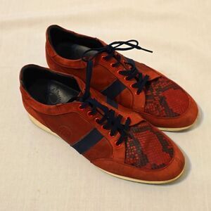 FRANCO CUADRA LEATHER SNAKE PRINT DETAILS SHOES SIZE 8(NOT LEGIBLE)